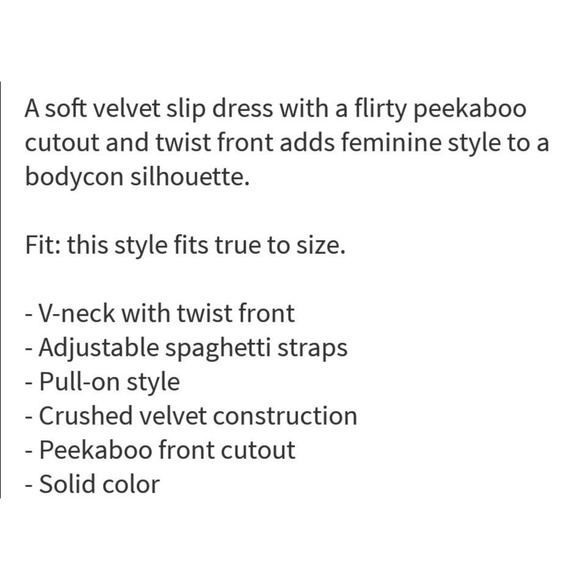 FREE PEOPLE Black Velvet Front Twist Slip Dress - Picture 4 of 8